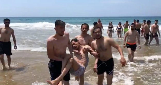 Alanya'da uyarılara aldırmayınca ortaya bu kare çıktı