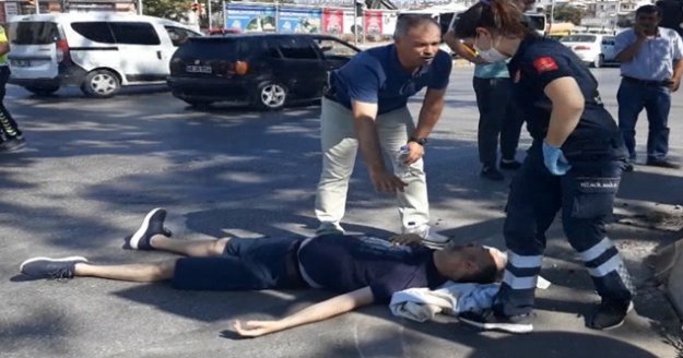 Yerde acı içinde kıvranan baba oğlunu sınava 'başarılar oğlum' diyerek gönderdi