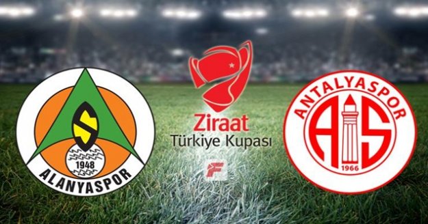 Ziraat Türkiye Kupası: Alanyaspor: 2 - Antalyaspor: 0 (İlk yarı)