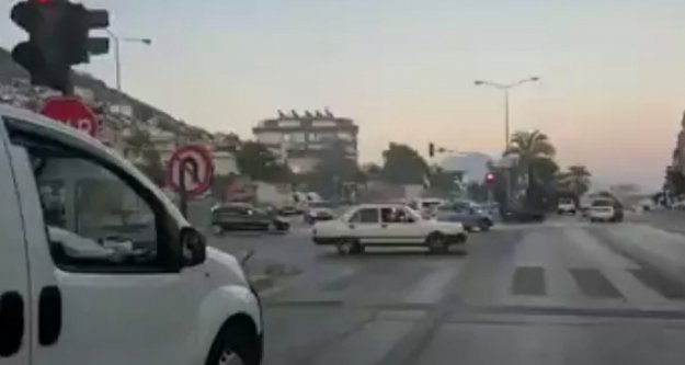 Alanya'da drift yapan sürücüye 8 bin TL ceza