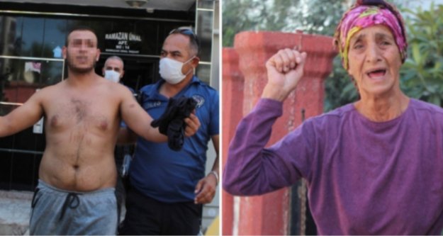 Annesini eve kapatıp satırla rehin alan gence operasyon