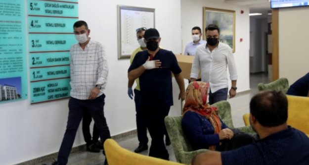 Başkan Yücel böyle taburcu oldu