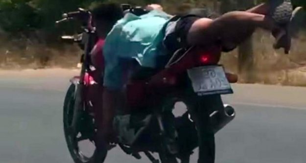 Motosiklet üzerindeki akrobatik hareketlere 3 bin lira ceza