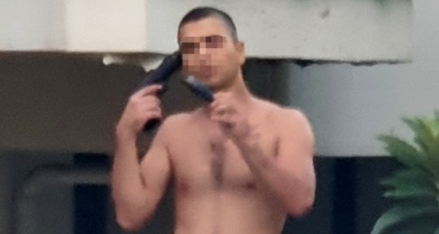 Alanya'da başına silah dayayan öfkeli aşık böyle ikna edildi