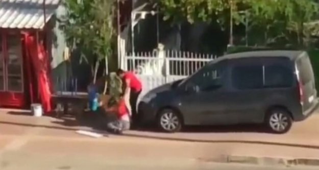 Kadına şiddet cep telefonu kamerasında