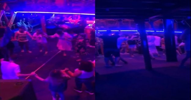 Maske ve sosyal mesafesiz tekne turunda dikkat çeken görüntüler