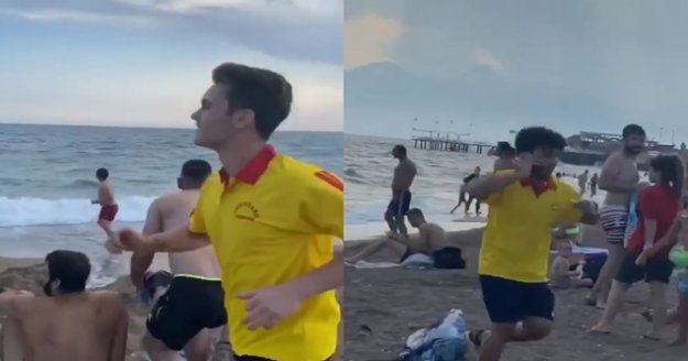 Sahte cankurtaranlardan sahilde tepki çeken şaka