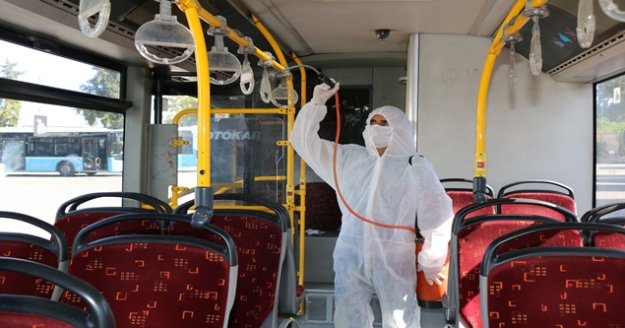Antalya’da 550 toplu taşıma aracı dezenfekte ediliyor
