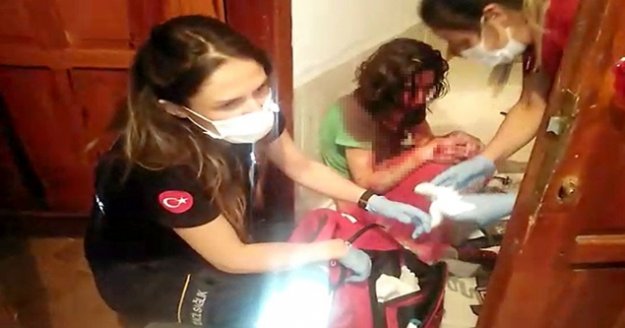 Kocasından öldüresiye dayak yiyen kadını polis kurtardı