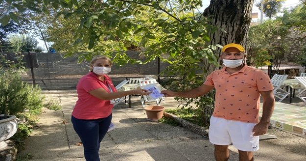 Yaylalarda yaşayan vatandaşlara maske