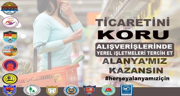 Alanya'daki odalardan yerel işletmelere destek kampanyası