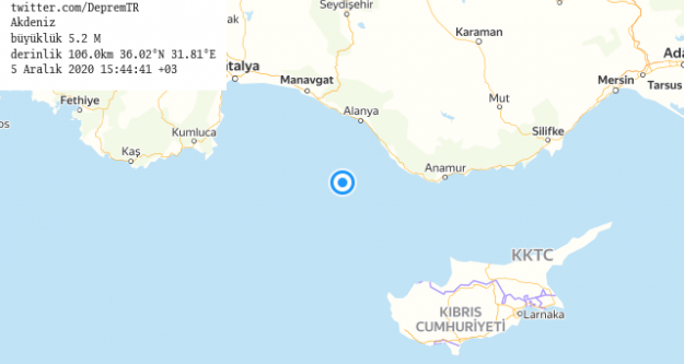 Alanya depremle fena sallandı