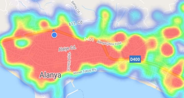 Alanya HES'te kıpkırımızı oldu