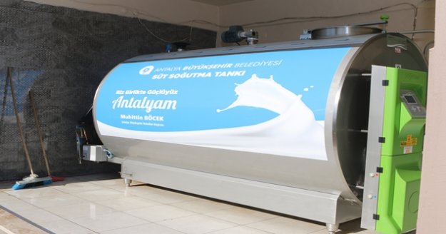 Büyükşehir'den süt tankı