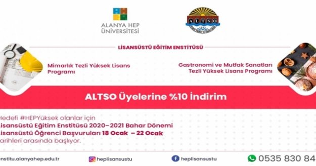 ALTSO üyelerine indirim müjdesi