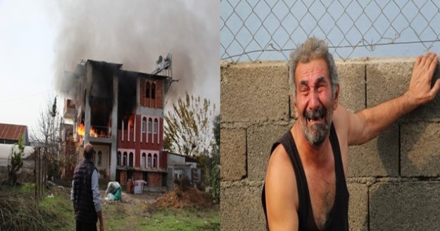 Antalya'da ağlatan yangın