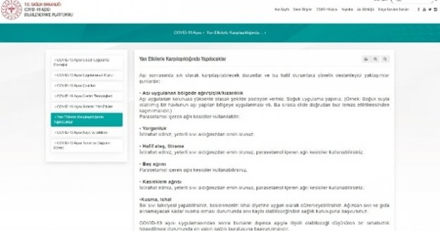 Covid-19 aşısı olanlar yan etkilerle karşılaştığında ne yapacak?