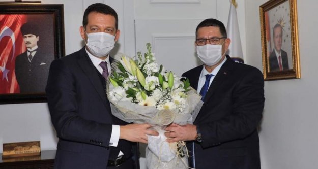 Esnaf başkanlarından kaymakama ziyaret