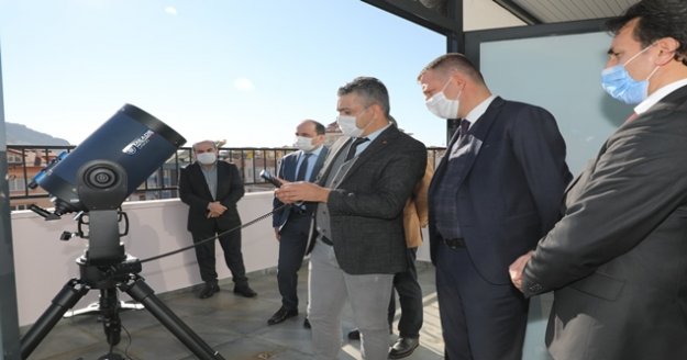 Kaymakam Ürkmezer'den Uzay Gözlem Üssü'ne ziyaret!