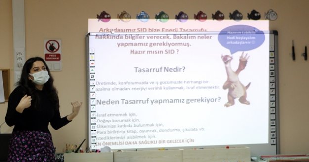 Miniklere enerji tasarrufu anlatıldı