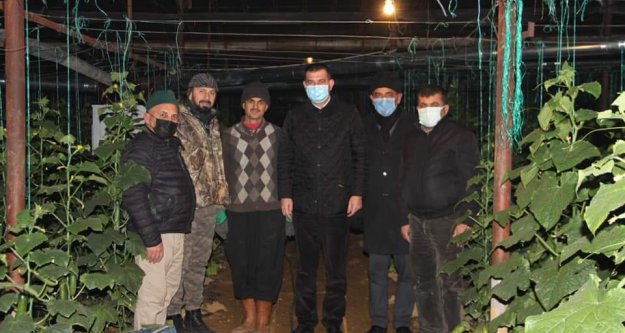 Türkdoğan üreticilerle don nöbetinde