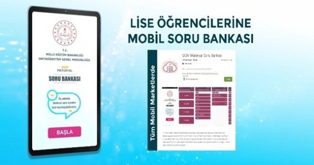 Lise öğrencileri için 15 bin soruluk Mobil Soru Bankası