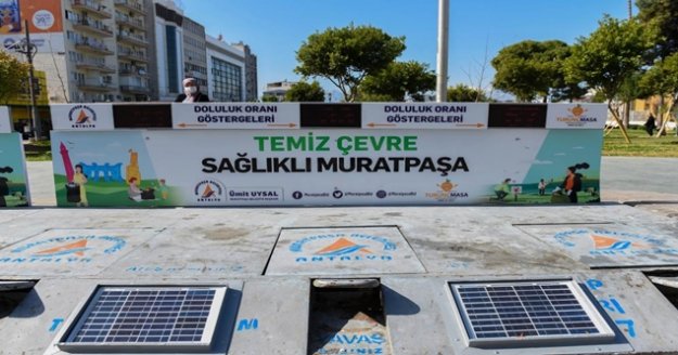 Muratpaşa'da akıllı konteynerler hizmette
