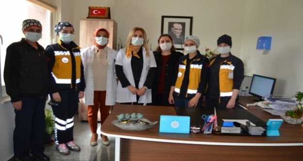 Alanya’da acil tıp teknisyenleri unutulmadı
