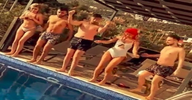 Villada 'pes' dedirten kaçak havuz partisi