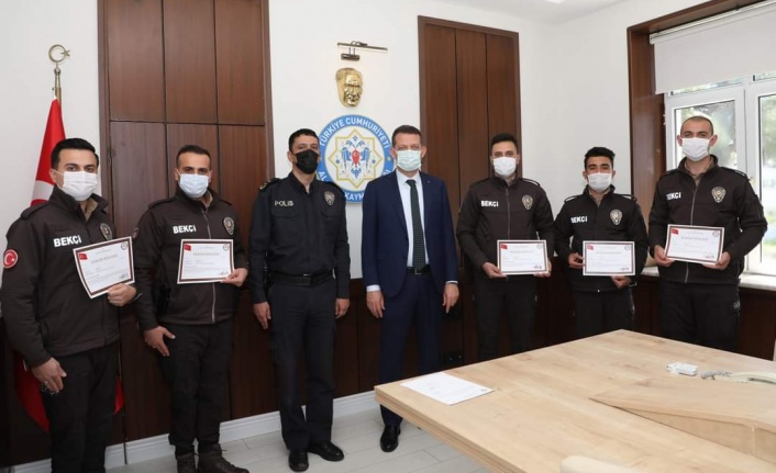 Alanya'da bekçilere başarı belgesi