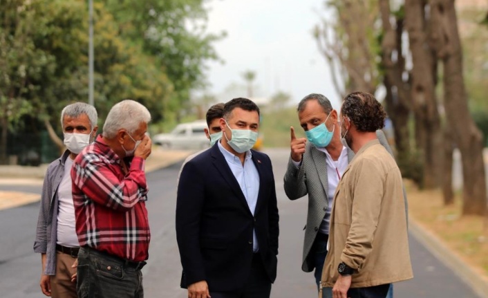 Başkan Yücel asfalt çalışmalarını yerinde inceledi