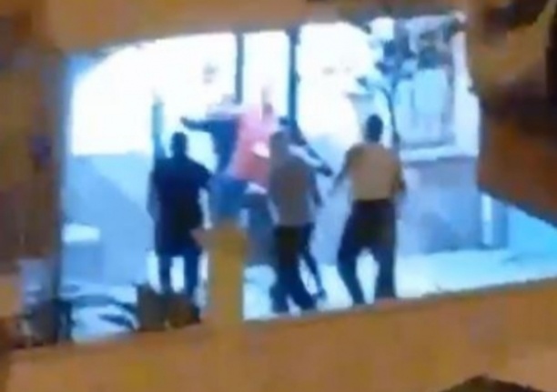 Çatallı mahalle kavgası kamerada