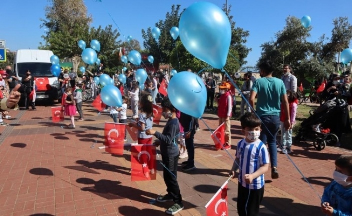 CHP Ahmet bebek için mavi balon uçurdu
