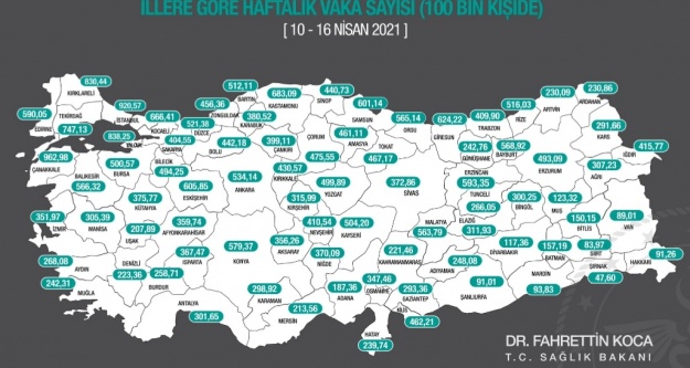 Yeni korona haritası çıktı! Antalya'da korkunç artış