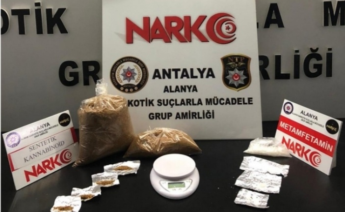 Alanya’da uyuşturucu operasyonu: 1 kilo 29 gram bonzai ele geçirildi
