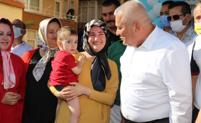 Alanya Ahmet bebeği dualarla uğurladı