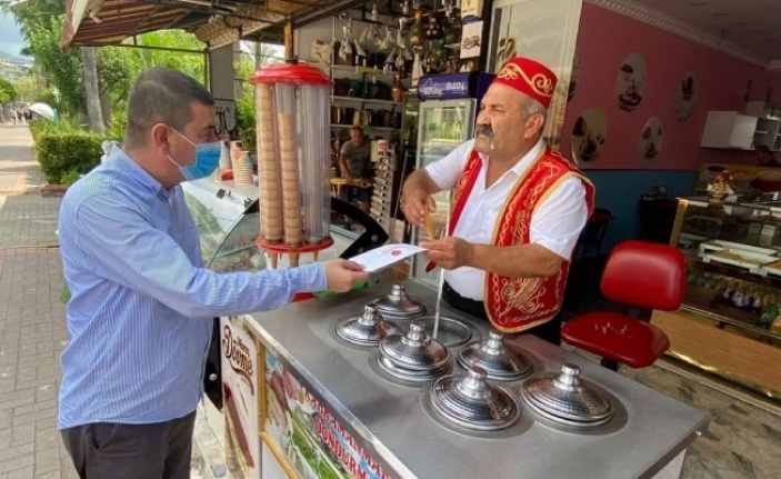 Esnaf istedi,Türkdoğan'da Bahçeli'ye iletme sözü verdi