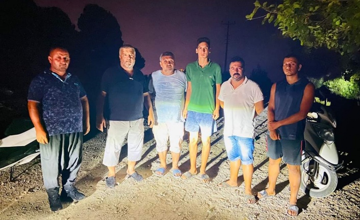 Alanya'da mahalle gençliği orman nöbetinde!