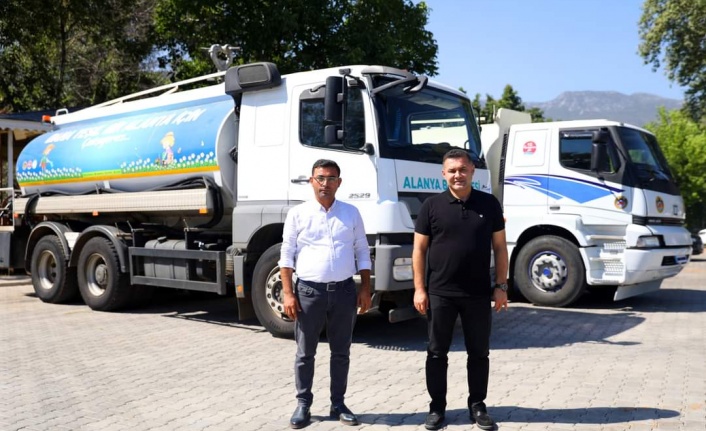 Başkan Yücel'den kuraklıkla boğuşan üreticiye su tankerli çözüm