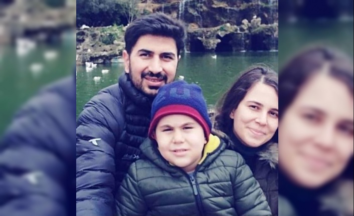 Kazada hayatını kaybeden polis memuru ve çocuğu son yolculuğuna uğurlandı