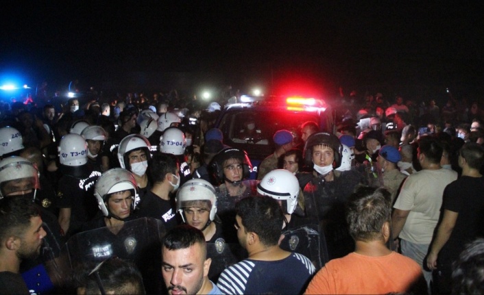 Yangın çıkarma iddiası mahalleyi ayaklandırdı