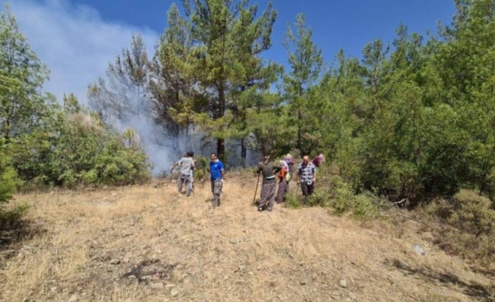 Akseki'deki orman yangını devam ediyor
