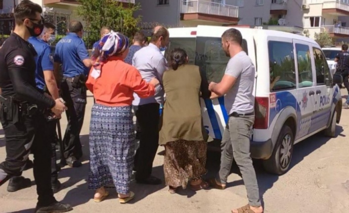 Husumetli aileler bir birine girdi, polis ayırmakta güçlük çekti