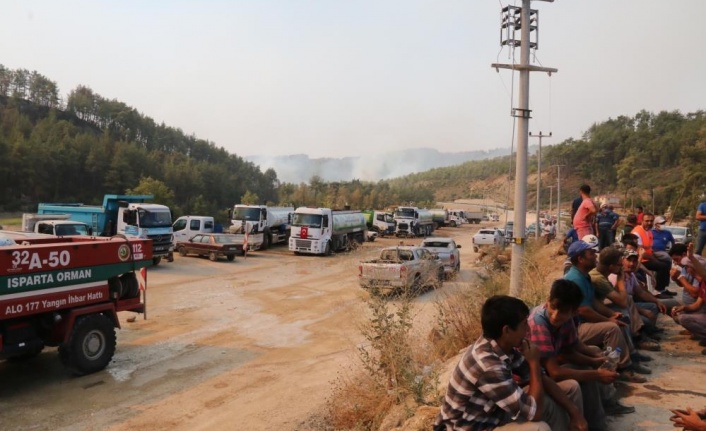 Manavgat’ta orman yangını 6’ncı gününde devam ediyor