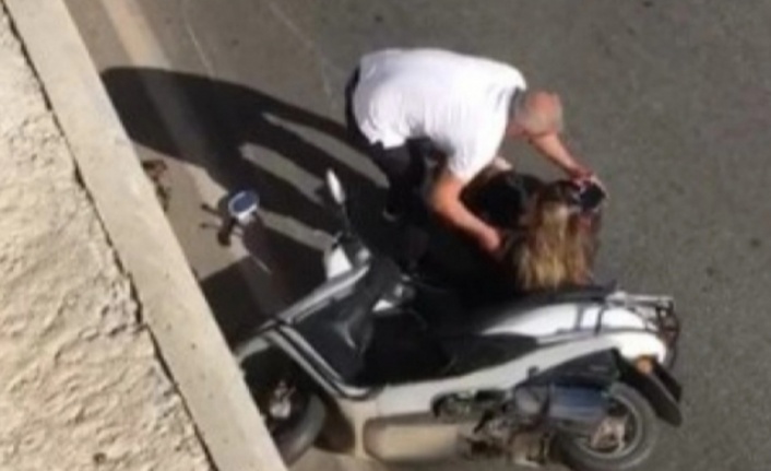 Alanya'da motosiklet kazası! Kadın sürücü yaralandı