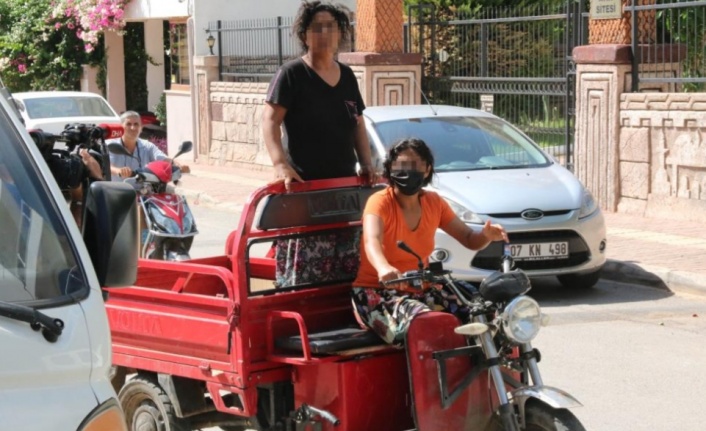 Hırsızlık şüphelisi kamyoneti bırakıp kaçtı, olay yerine gelen yakınları ortalığı bir birine kattı