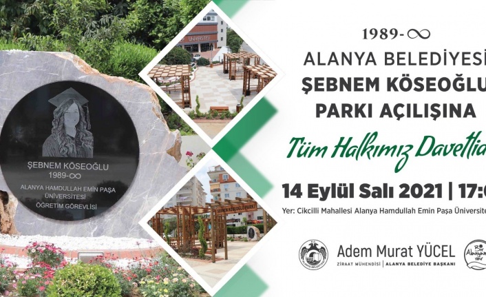 İsmi parkta yaşayacak 