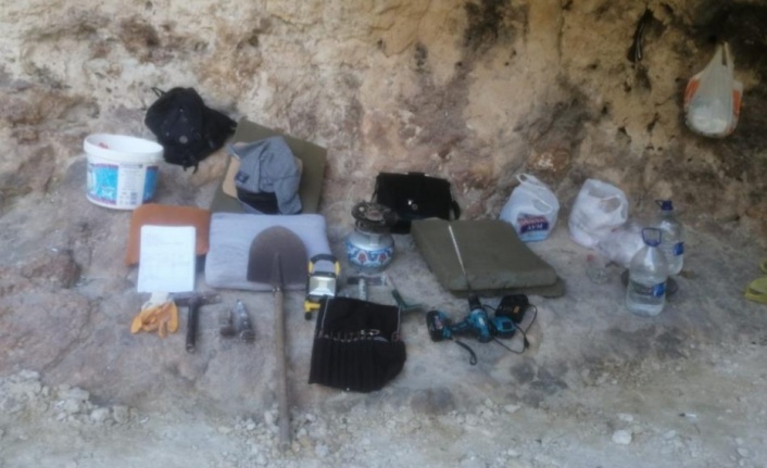 Kaçak kazıya jandarmadan suçüstü