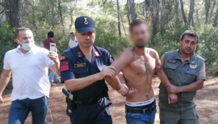 Ormanı yakarken suçüstü yakalanan zanlı suç makinası çıktı