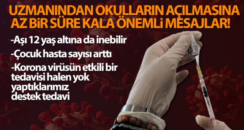 Prof. Dr. Taşova: 'Aşı 12 yaş altına da inebilir'